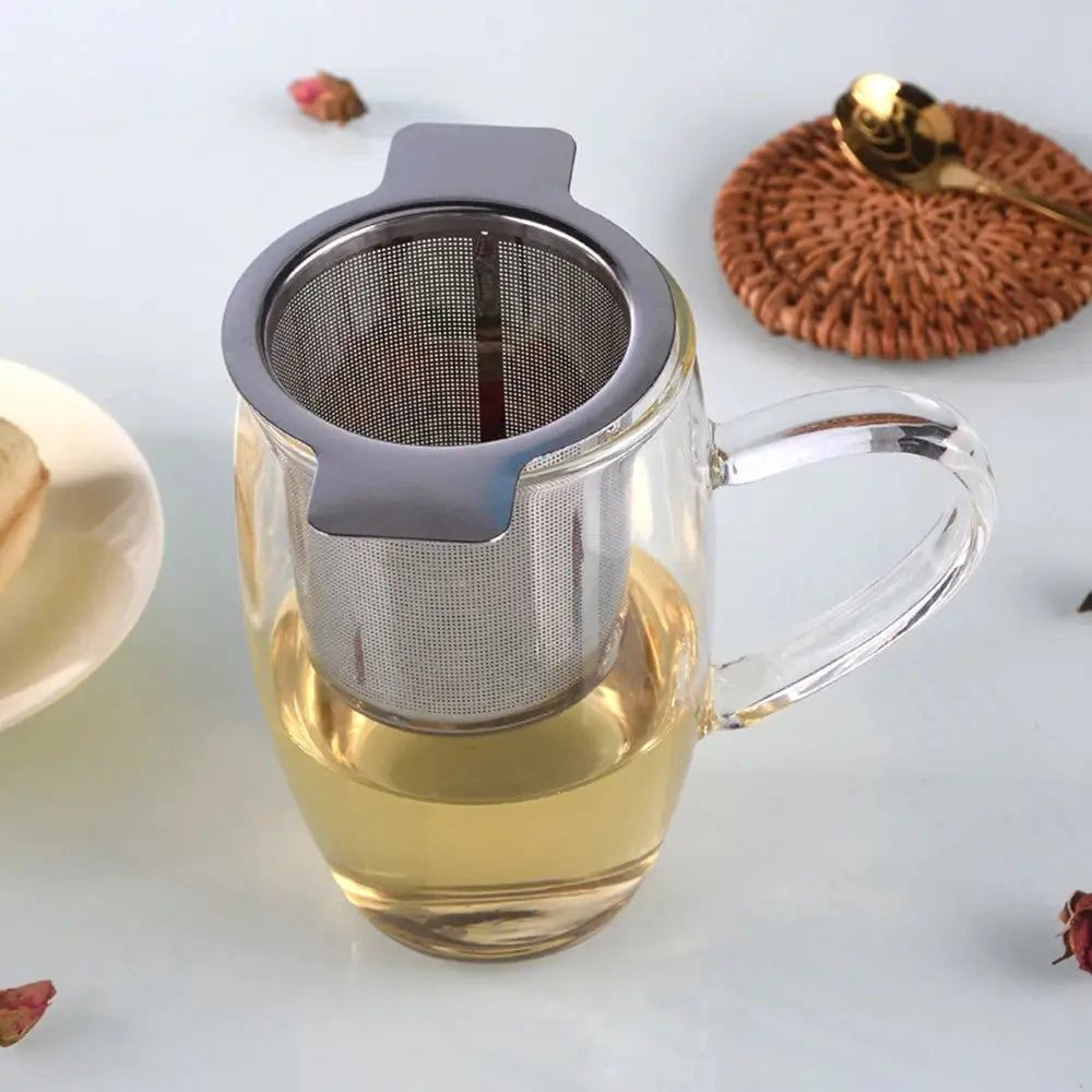Premium Stainless Steel Tea Infuser with Cover | Leak-Free Tea Filter Accessory