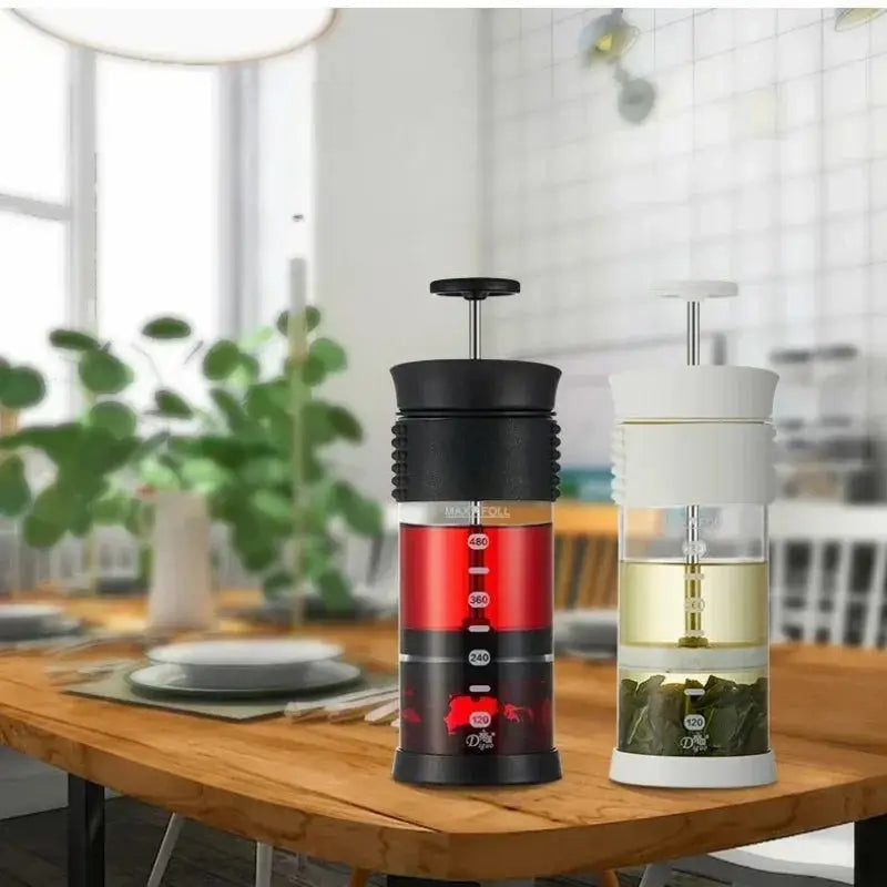 Teapot-Style French Press with Coffee Infuser and Brewing Tools